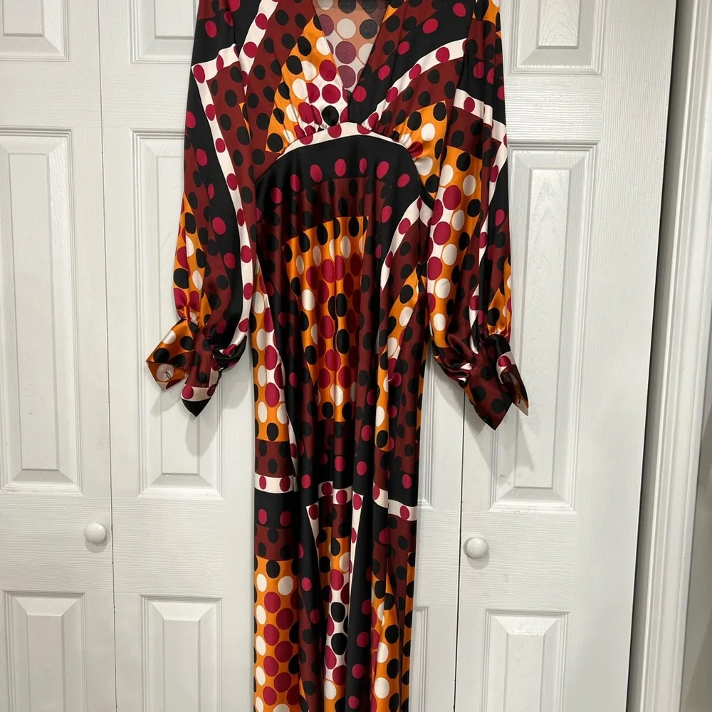 Zara printed midi dress - Picture 3 of 4